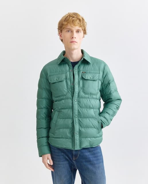 Chaqueta camisera de hombre con bolsillos funcionales