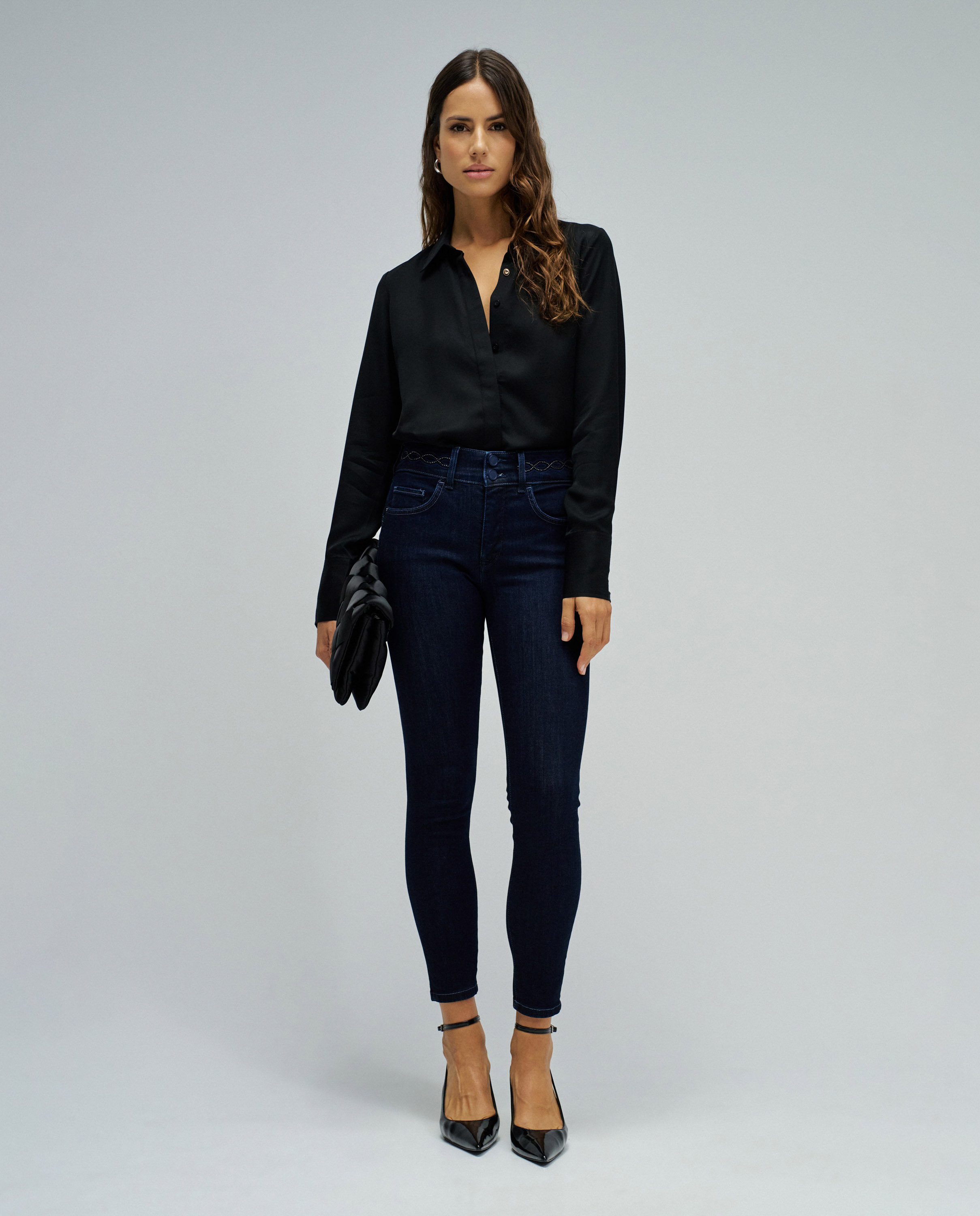 Salsa Jeans Vaqueros Secret push in cropped skinny de mujer