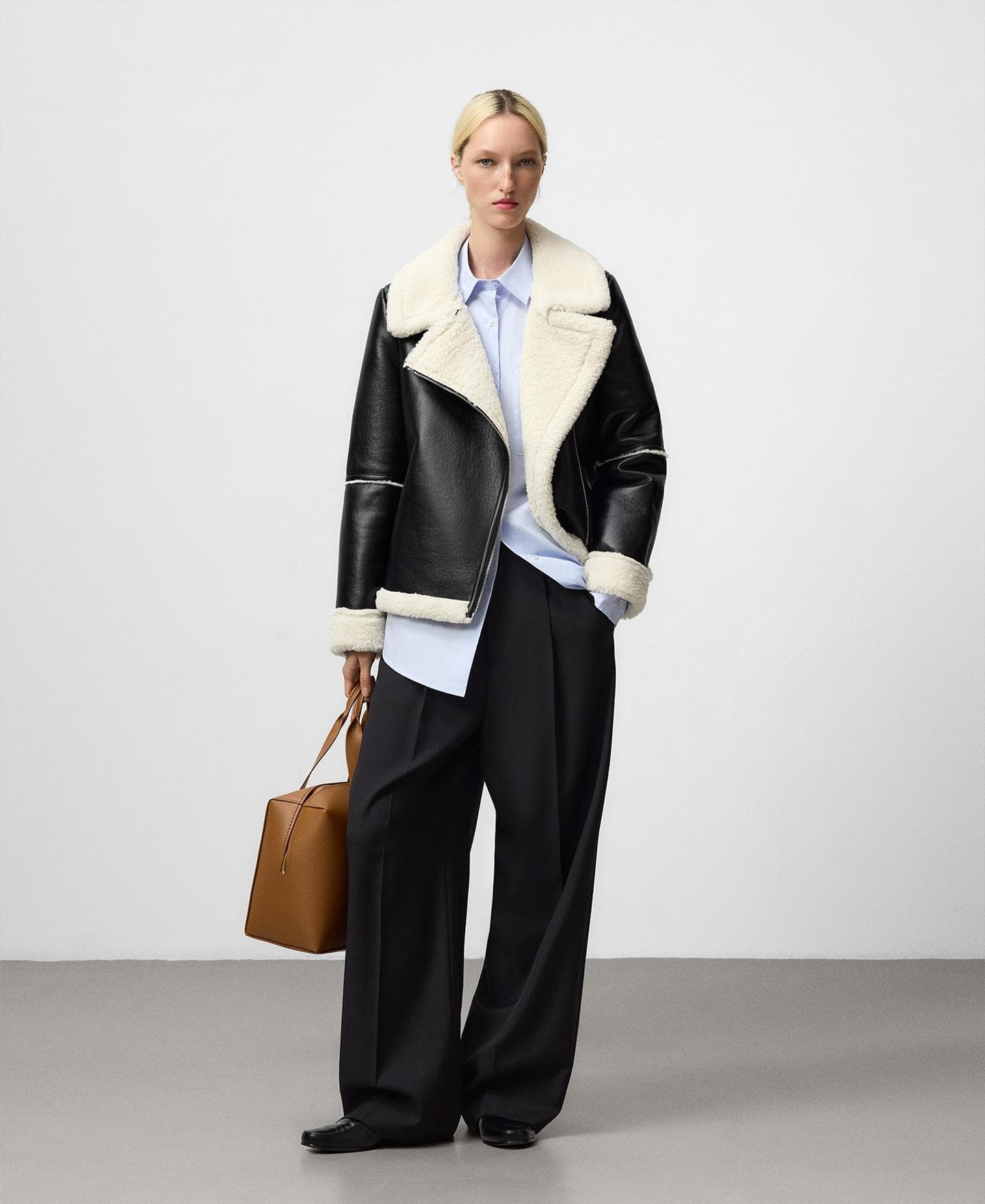 Cazadora biker de mujer doble faz en Piel No Piel