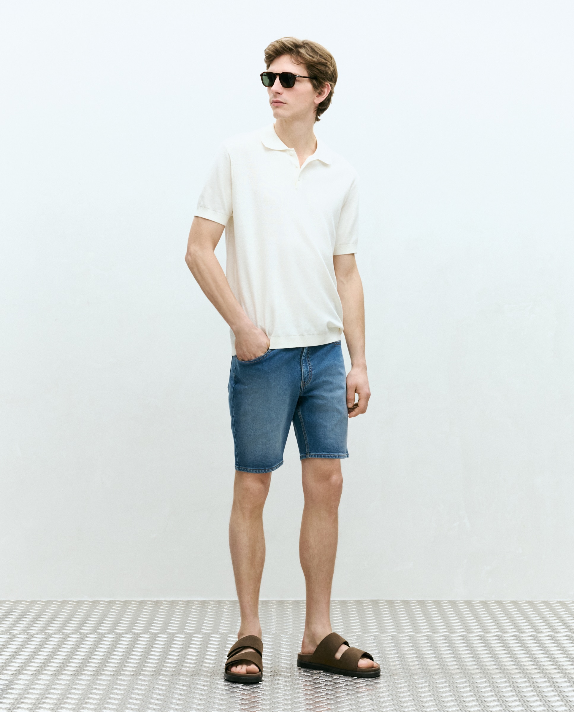 Dustin Bermuda de hombre sport denim regular