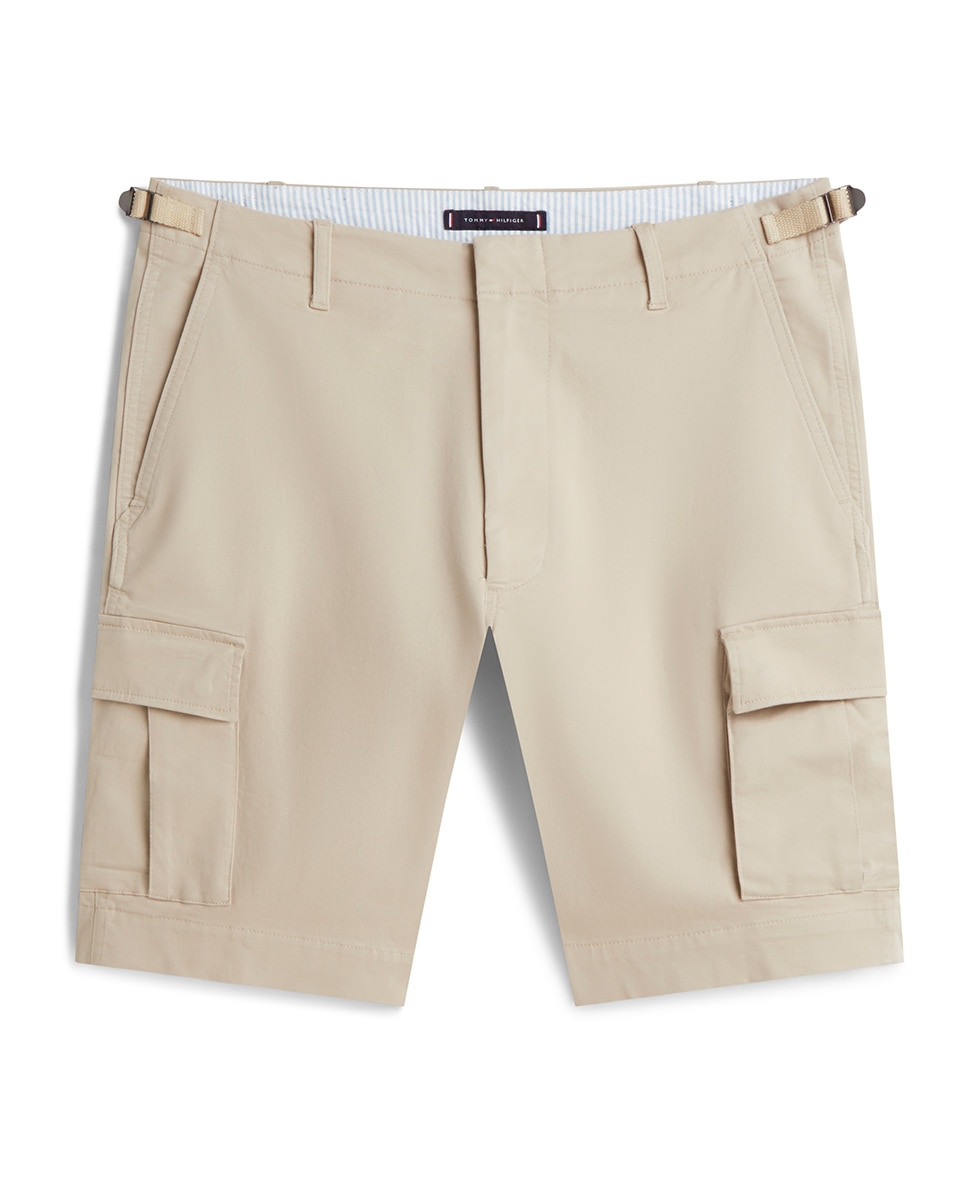 Tommy Hilfiger Bermuda de caballero tipo cargo lisa
