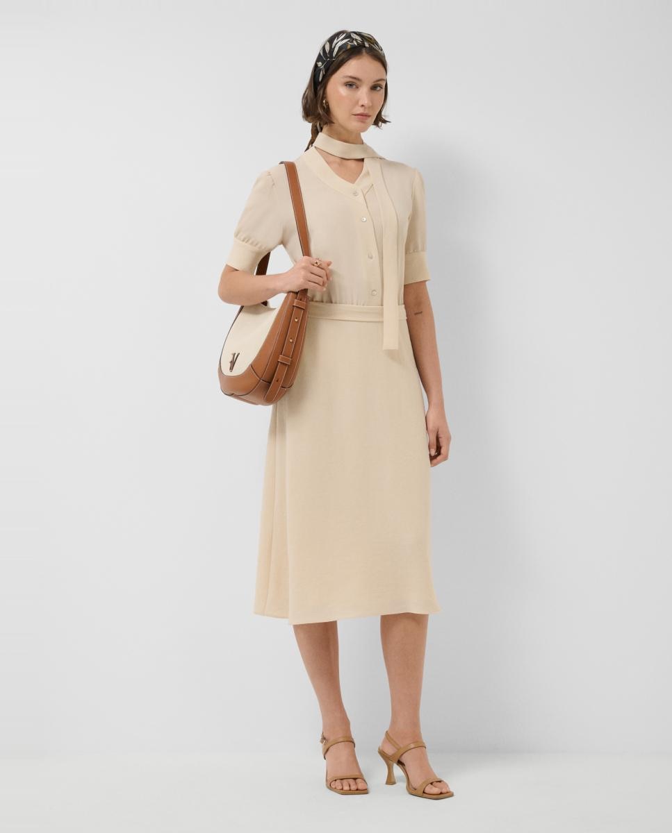 Roberto Verino Vestido midi manga tres cuartos