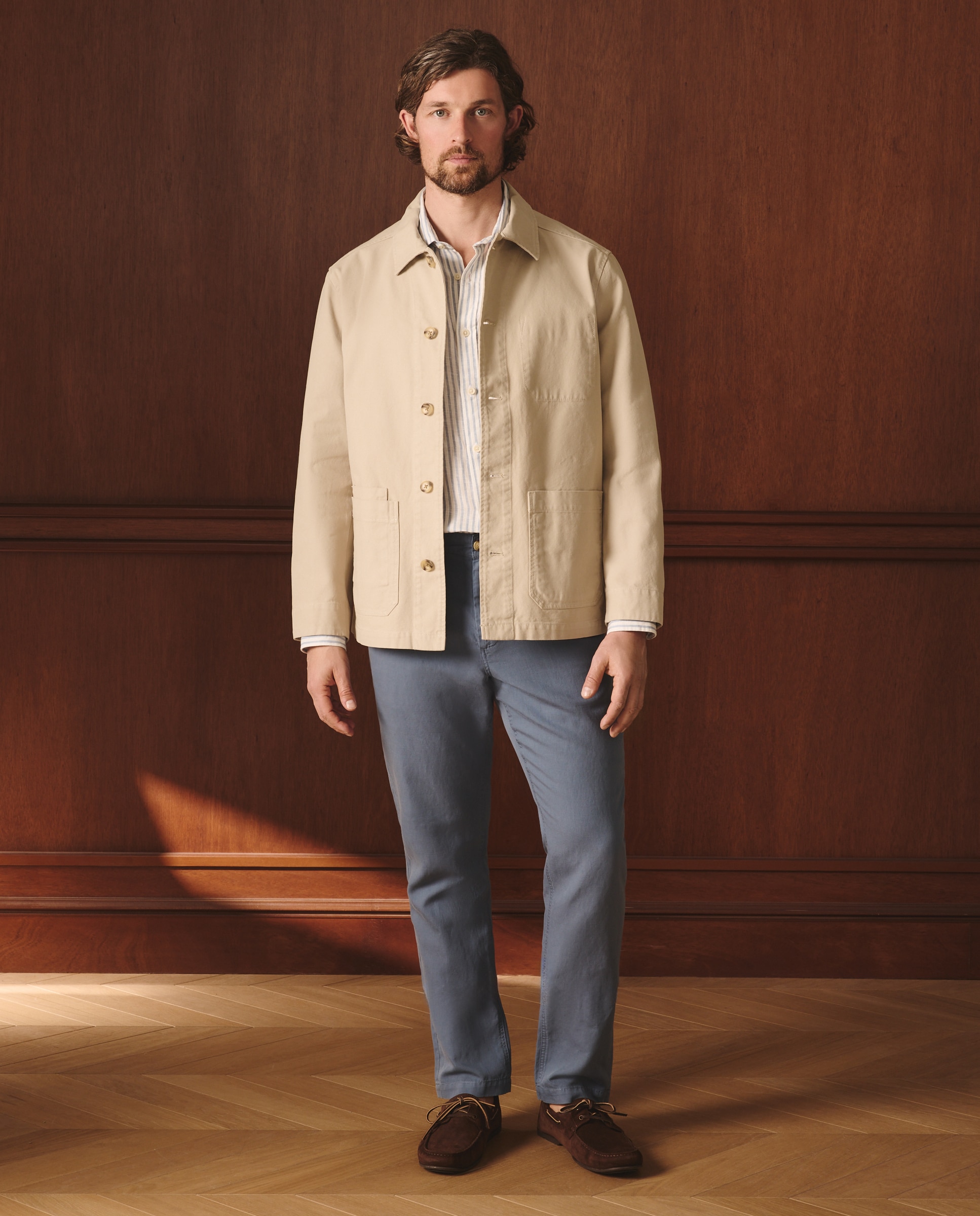 Lloyd's Pantalón chino de hombre mezlcla lino regular fit