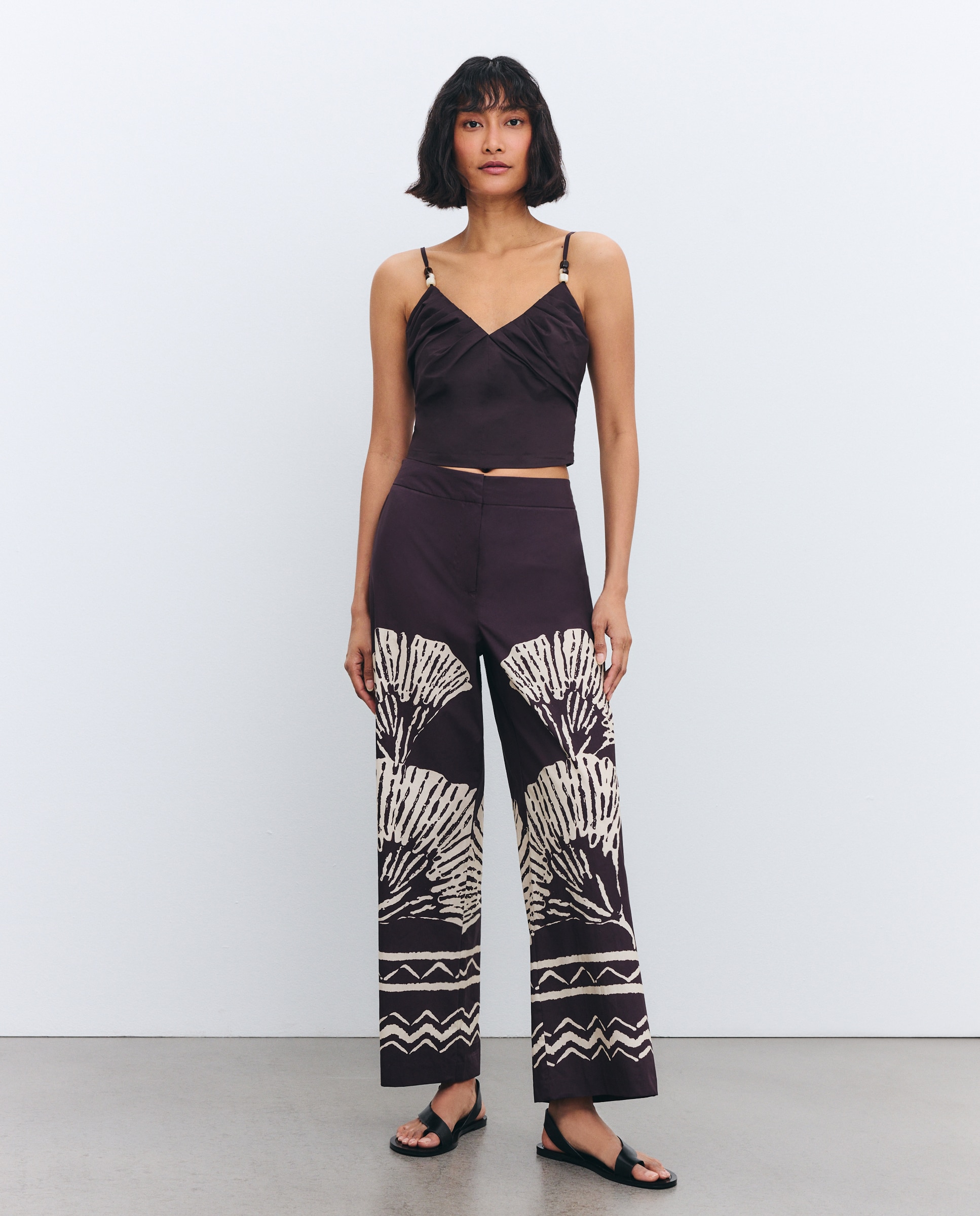 Pantalón de mujer ancho estampado