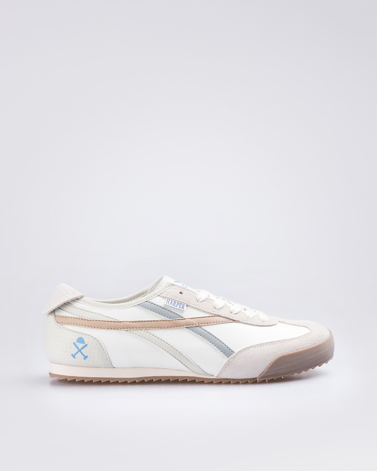 Harper & Neyer Zapatillas de piel de hombre con punta redonda